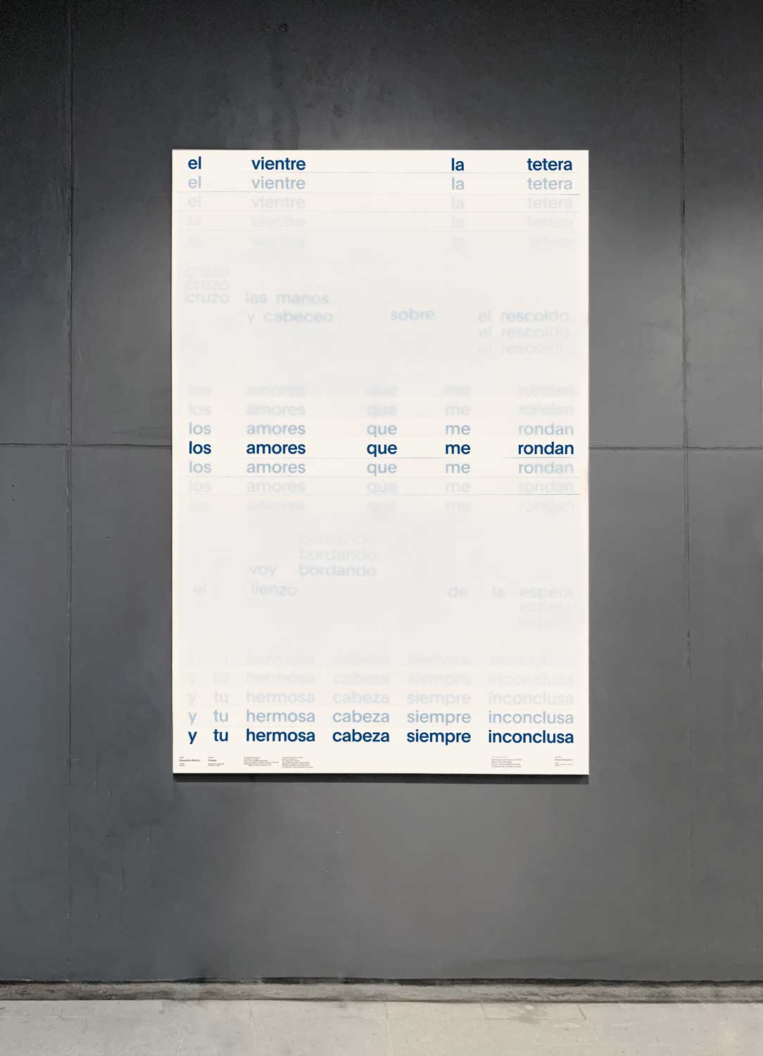 Poster of Rosabetty Muñoz poem Paisaje